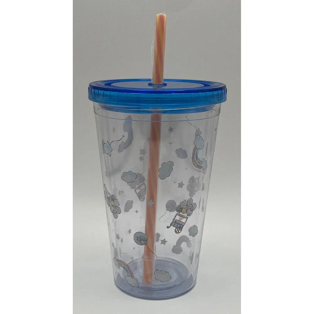 Sanrio Cinnamoroll Acrylic Cup 16oz Tumbler Blue Lid Rainbow Cloud PCA6SCUCIN